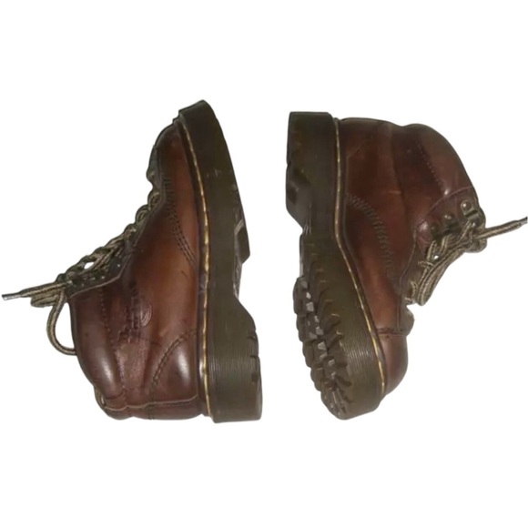 Dr Martens Boots Vintage 90's Brown Doc Grunge Indie Alt Chunky Whimsygoth y2k 6 - Picture 8 of 16